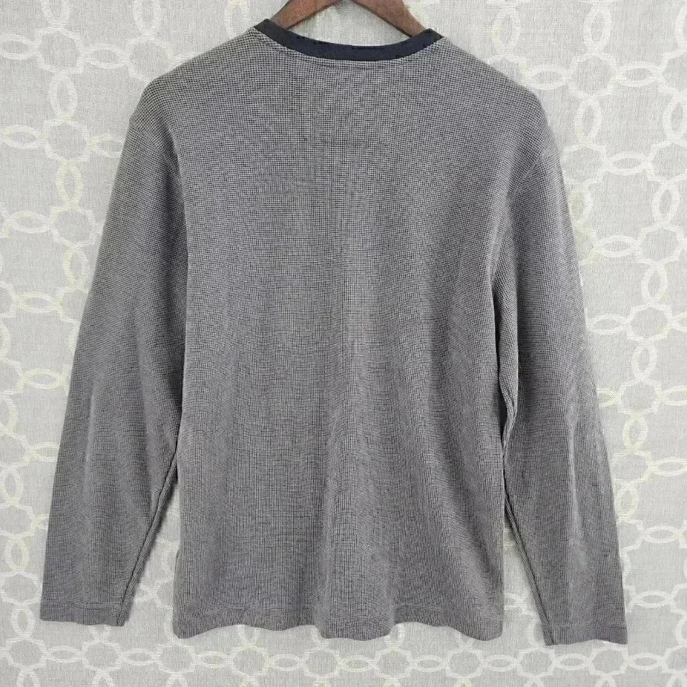 Banana Republic Men's L Waffle Knit Crew neck Long Sleeve pullover Shirt